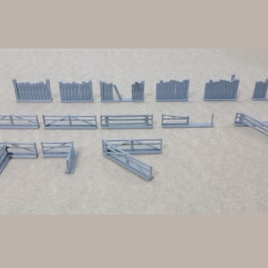 Fences Pack – STL Files for 3D Printing – ACW, Wild West Scenery for Tabletop Wargames and Dioramas – Print Scale 28mm / 20mm / 15mm / 10mm