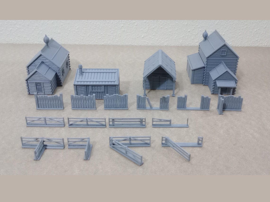Russian Rural Buildings Pack STL Files for 3D Printing – WW2 Scenery ...