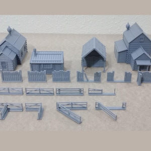 Russian Rural Buildings Pack STL Files for 3D Printing – WW2 Scenery for Tabletop Wargames and Dioramas Print Sca 28mm / 20mm / 15mm / 10mm