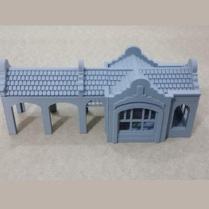 El Paso Train Station STL Files for 3D Printing ACW Wild West Scenery for Tabletop Wargames and Dioramas Print Sca 28mm / 20mm / 15mm / 10mm