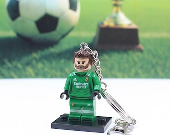 Custom Made Soccer Super Star Courtois Keychain Keyring - Best Gift for Him for Her Soccer Fans