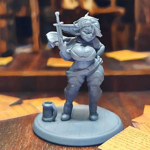 Goblin Rogue Miniature - 3D Printed Fantasy Figure for DnD, Tabletop RPGs, and Dungeons & Dragons, goblin girl, goblin