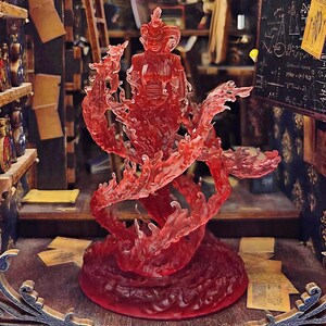 Fire Genie Miniature 50mm/2in for DnD RPG Tabletop Games - Dungeons & Dragons Monster Figure, fire spirit, living fire