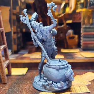 Hag mini - 3D Printed Fantasy Miniatures for DnD, Tabletop RPG, Wargaming - Dnd Character Figures, Dnd miniature,  witch - harridan