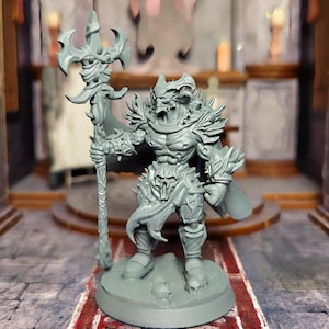 DnD demon miniature - 3D Printed Fantasy Miniatures for DnD, Tabletop RPG, pathfinder, Collectible Figurines - devil miniature, monster mini