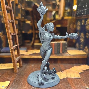Warforged Sorcerer - DnD miniatures, dnd mini, warforged dnd minis, dungeons and dragons miniature, Dnd gifts, robot warlock, warforged mage