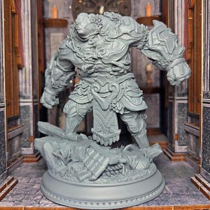 Naturgolem - Dungeons und Dragons, Fantasy DnD Miniaturen, mini Tabletop RPG - Charaktermonster Figuren, Erdgolem, Steinrobot