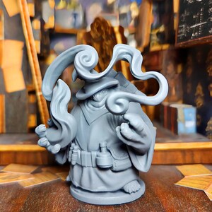 Tortle warlock - 3D Printed Fantasy Miniatures for DnD, Tabletop RPG, Collectible Figurines - tortle wizard, turtle Sorcerer