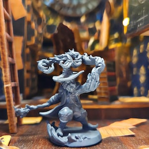 Gnome Wizard - DnD Fantasy Tabletop Miniatures: 3D printed Figurines for Roleplaying Games & Collectors - dwarf sorcerer - warlock