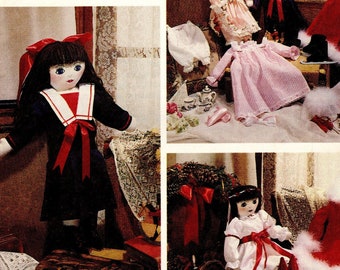 McCall's Crafts 4344 Victorian Cloth Doll and Wardrobe pattern with accessories UNCUT