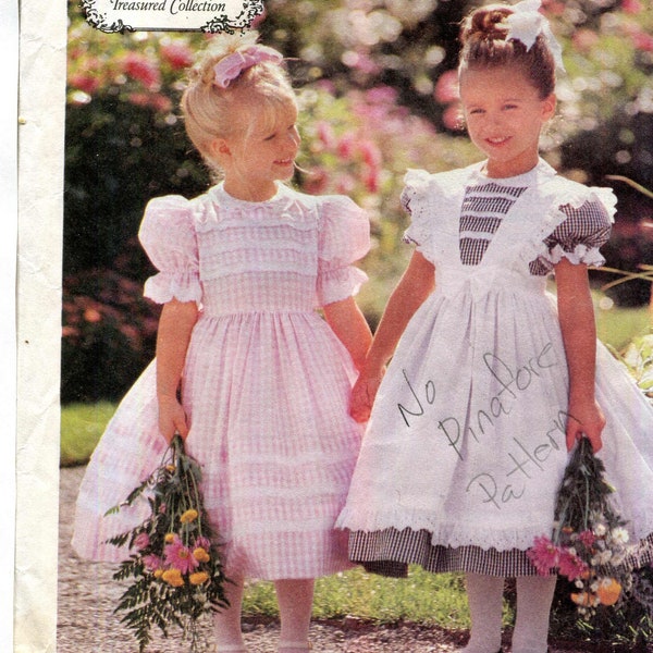 McCalls 8697 UNCUT - Girls Dress Pattern Only- Size 8 (6 and 7 possibly) - Ruffles and Lace Treasured Collection - As Is