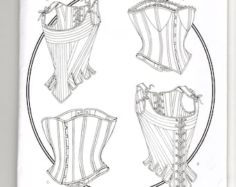 Butterick 4254 Making History pattern - Laced Stays and Corsets - UNCUT Sizes 12-14-16