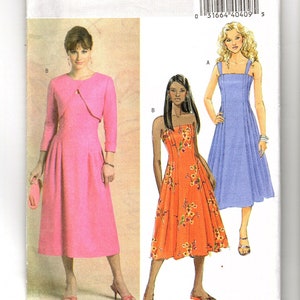 Butterick B4725 - Midi length Sun Dress with Bolero - Sizes 6-12 UNCUT
