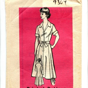 Mail Order Dress Pattern 9309 Vintage 70s  Princess seamed Dress-Plus Size - UNCUT - 40&quot; Bust