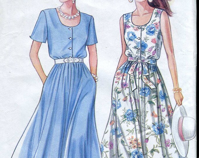 Simplicity 8258 Vintage 90s Dress Pattern UNCUT Etsy