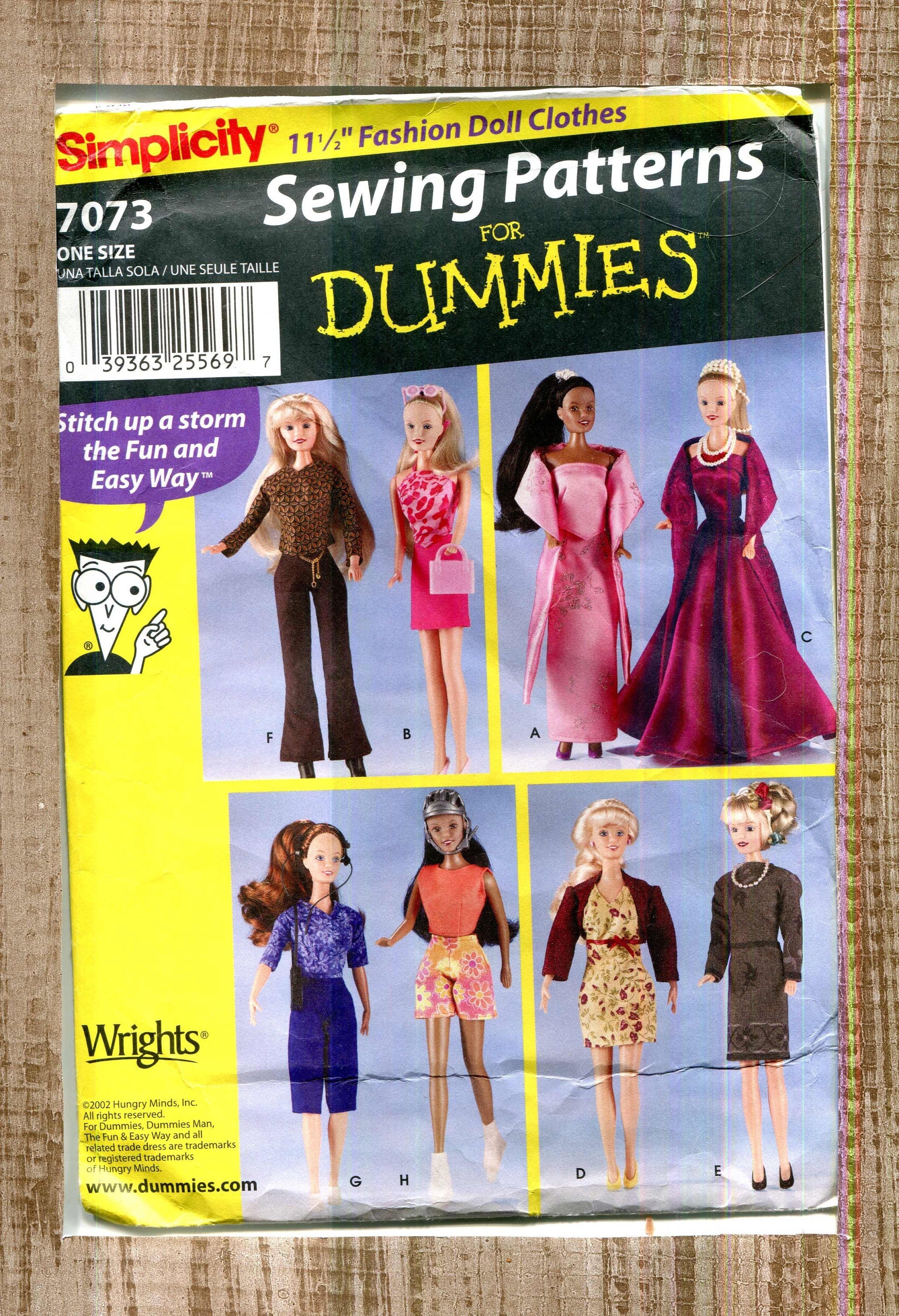 Barbie Simplicity 7073 Fashion Doll Wardrobe Pattern UNCUT Sportswear ...