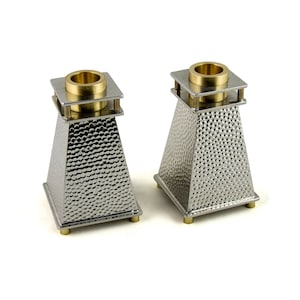 Tapered Candle Holders with Solid Brass Inserts