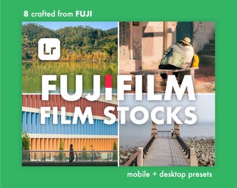 Preimpostazioni Lightroom per pellicole Fujifilm: filtro grana analogico da 35 mm (dispositivo mobile, desktop)