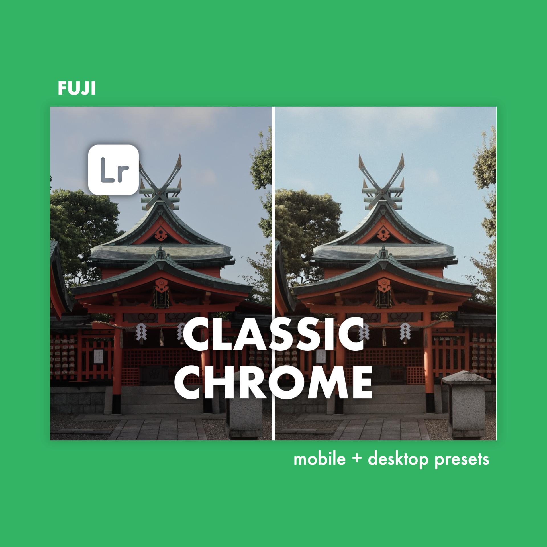 Kodachrome Fuji Classic Chrome Lightroom X100v Classic Chrome