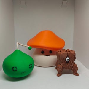 Maplestory-Figuren, orangefarbener Pilz, grüner Schleim und Axtstumpf von Nexon MMORPG