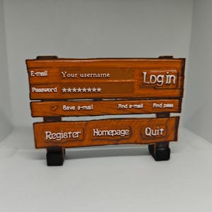 Personalisiertes Maplestory Oldschool Login Benutzername Schild Nexon Logo, personalisiertes Gamer Geschenk, Gaming Zimmer Dekoration