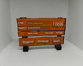 Custom Maplestory oldschool login Username Sign Nexon logo, Personalized Gamer Gift, Gaming Room Decoration