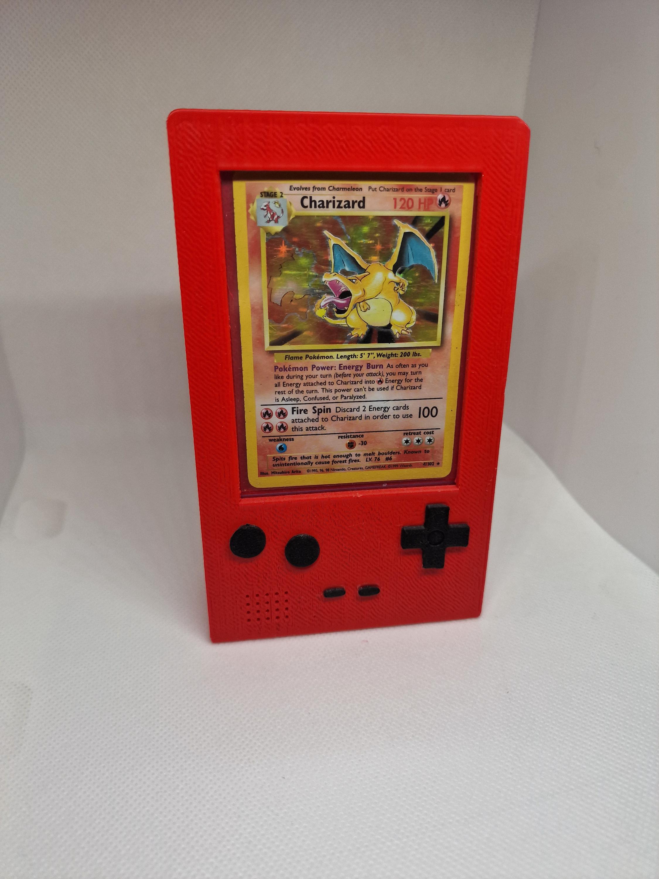 Pokemon Trading Cards Holder Top Loader in Nintendo Gameboy Color