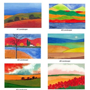 Cartes de voeux peintes à la main, cartes aquarelles originales, cartes d'art abstrait moderne