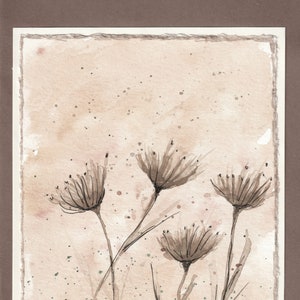 Carte de voeux unique en son genre / Carte de voeux aquarelle originale / Carte peinte à la main / Carte-cadeau / Carte d'anniversaire