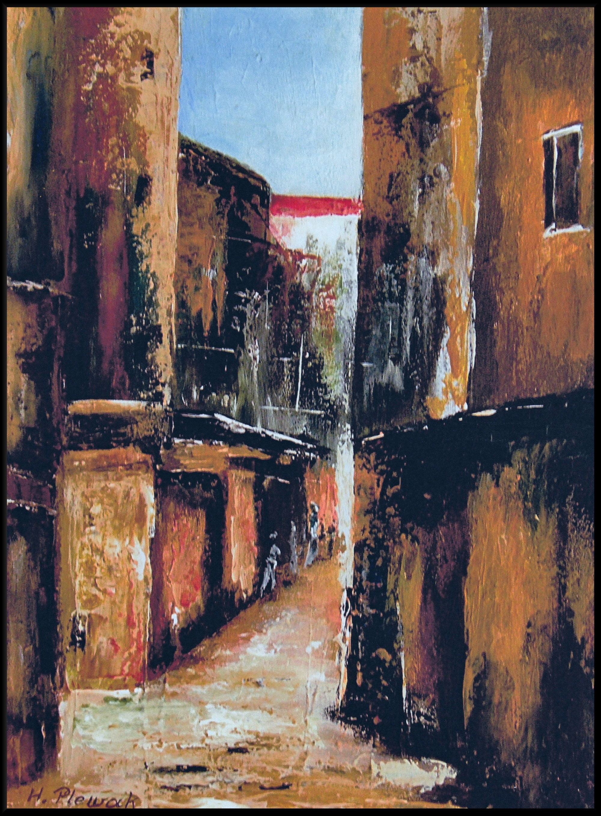 Medieval Alleyway Medieval Street Art Print Painting Etsy