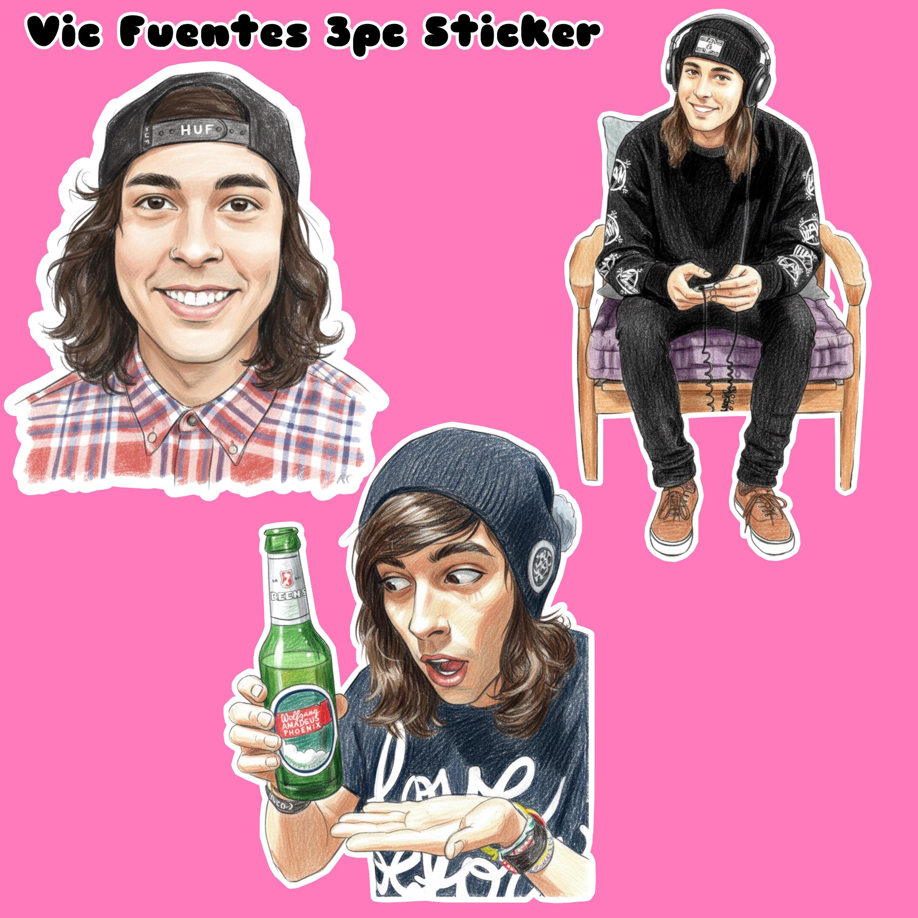 Vic Fuentes (Green Jacket) Silhouette En Carton Grandeur Nature
