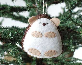 PDF Pattern - Little Hedgehog, Woodland Felt Ornament Pattern, Felt Toy Pattern, Softie Pattern