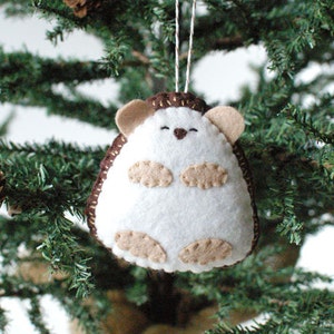 PDF Pattern - Little Hedgehog, Woodland Felt Ornament Pattern, Felt Toy Pattern, Softie Pattern