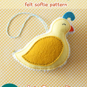 PDF Pattern - Little Partridge Pattern, Christmas Felt Ornament Pattern, Felt Softie Sewing Pattern, Felt Bird Pattern