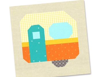 Retro Camper Quilt Block PDF Pattern - Etsy
