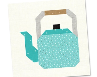 Wzór na blok kołdry „Country Kettle” – wzór „Teapot” (wzór w formacie PDF)