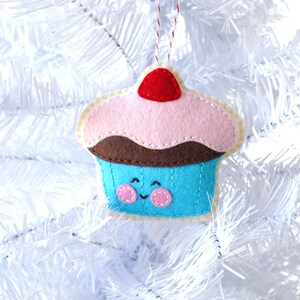 PDF Pattern - Gumdrop Cupcake, Christmas Ornament Pattern, Felt Softie ...