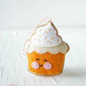 PDF Pattern - Little Cupcake Felt Softie Pattern, Felt Stitching ...
