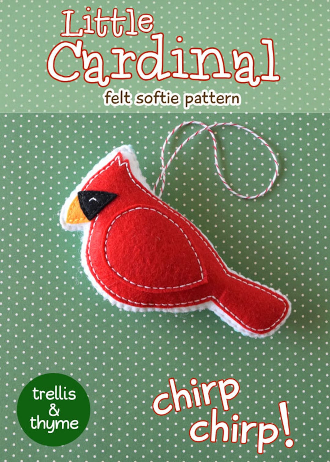 pdf-pattern-little-cardinal-pattern-kawaii-felt-ornament-pattern-felt-softie-sewing-pattern-felt-bird-pattern-etsy