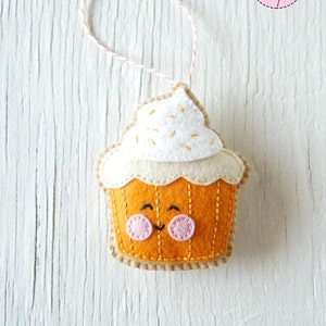 PDF Pattern - Little Cupcake Felt Softie Pattern, Felt Stitching ...