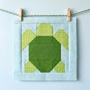 Pattern Block Turtle Sea Turtle Quilt Block Pattern – 6 and 12-inch Sizes (PDF Pattern) - Etsy