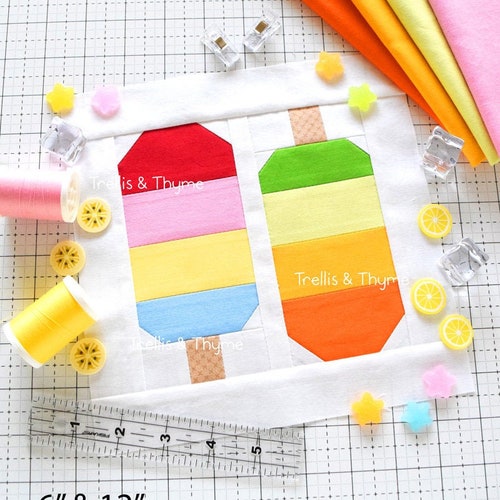 Popsicle Parade Quilt Pattern PDF Etsy