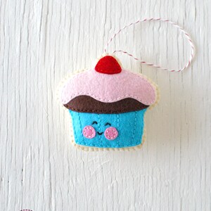 PDF Pattern - Gumdrop Cupcake, Christmas Ornament Pattern, Felt Softie ...