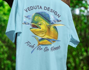 Mahi Mahi Fishing T-Shirt: Saltwater Angler Gift