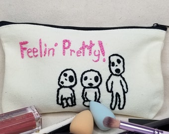 Make up bag! Pencil bag, Hand embroidered! Mothers Day Gift!!