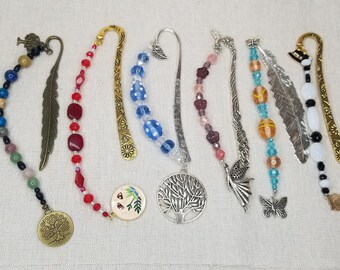 Beaded Bookmarks!! For that bookworm you love! Made with High Quality glass beads!! Cottage Core !! Pick the one you want!