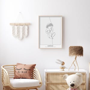 Baby Geburtsposter Maßstab 1:1 | Personalisiertes Geschenk für Neugeborene | Neugeborene Geburt Poster | Kinderzimmer Dekor | Neugeborene Illustration | DIGITALE DATEI
