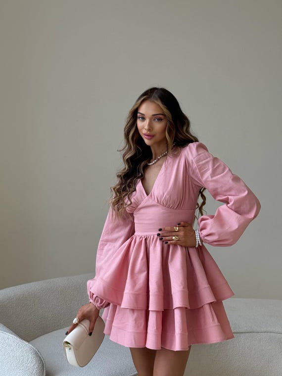 green emerald velvet dress Amazon.com: Women's 2026 Fall Midi Dress Casual Long Sleeve High Neck  Floral Pleated A Line Flowy Dresses Pink : Clothing, Shoes & Jewelry main image 0