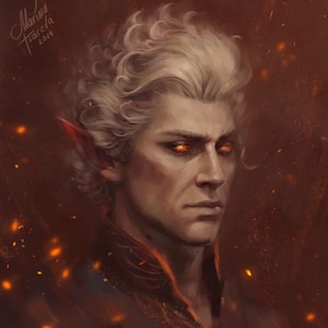 Aufgestiegener Astarion Portraitstudie
