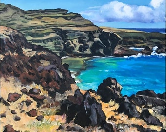 Hawaii Oil Painting - 18x24in
